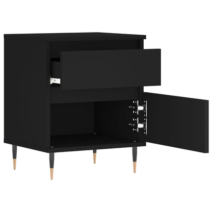 vidaXL Nachttisch Schwarz 40x35x50 cm Holzwerkstoff