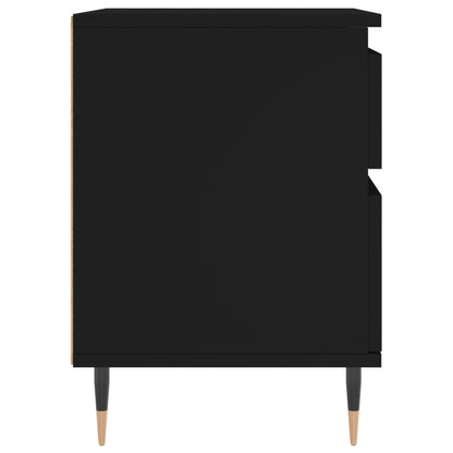 vidaXL Nachttisch Schwarz 40x35x50 cm Holzwerkstoff
