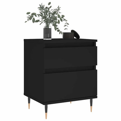 vidaXL Nachttische 2 Stk. Schwarz 40x35x50 cm Holzwerkstoff