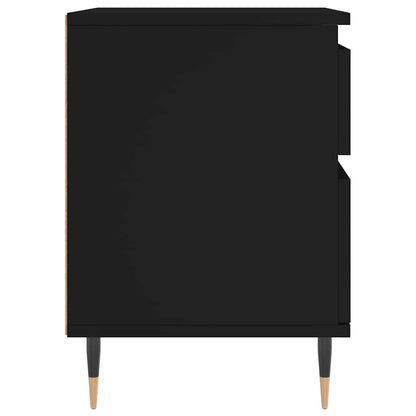 Nachttische 2 Stk. Schwarz 40x35x50 cm Holzwerkstoff