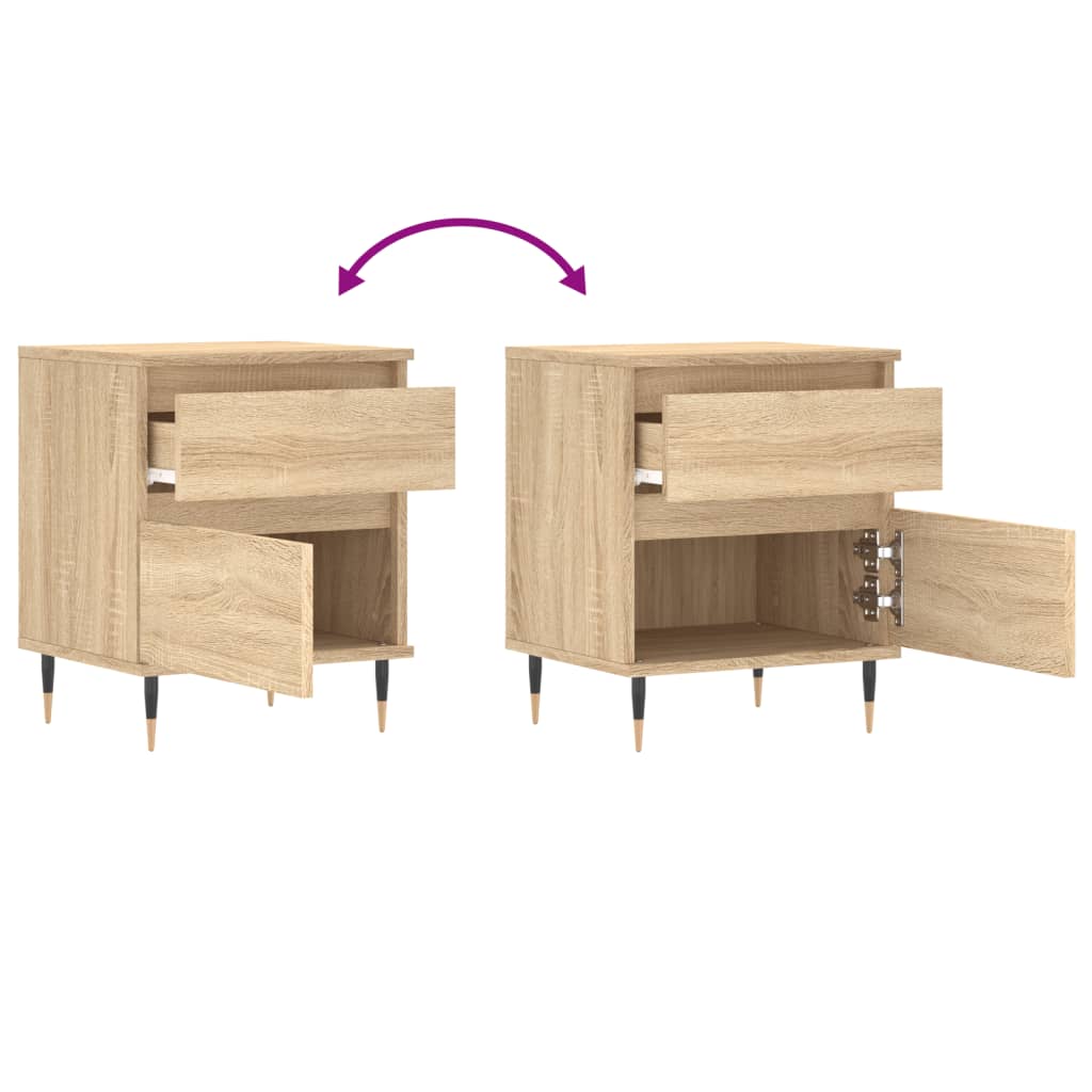 vidaXL Nachttisch Sonoma-Eiche 40x35x50 cm Holzwerkstoff