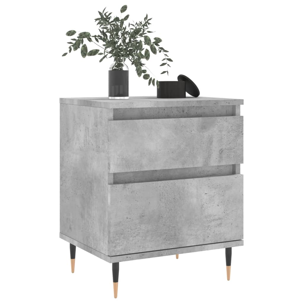 vidaXL Nachttisch Betongrau 40x35x50 cm Holzwerkstoff