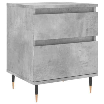 vidaXL Nachttische 2 Stk. Betongrau 40x35x50 cm Holzwerkstoff