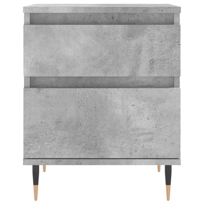 vidaXL Nachttische 2 Stk. Betongrau 40x35x50 cm Holzwerkstoff