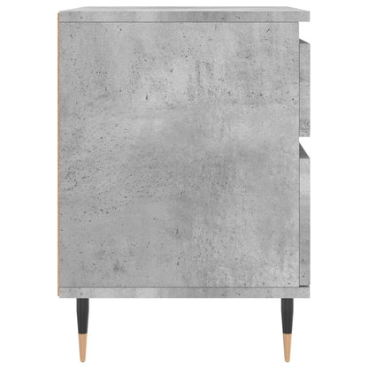 vidaXL Nachttische 2 Stk. Betongrau 40x35x50 cm Holzwerkstoff