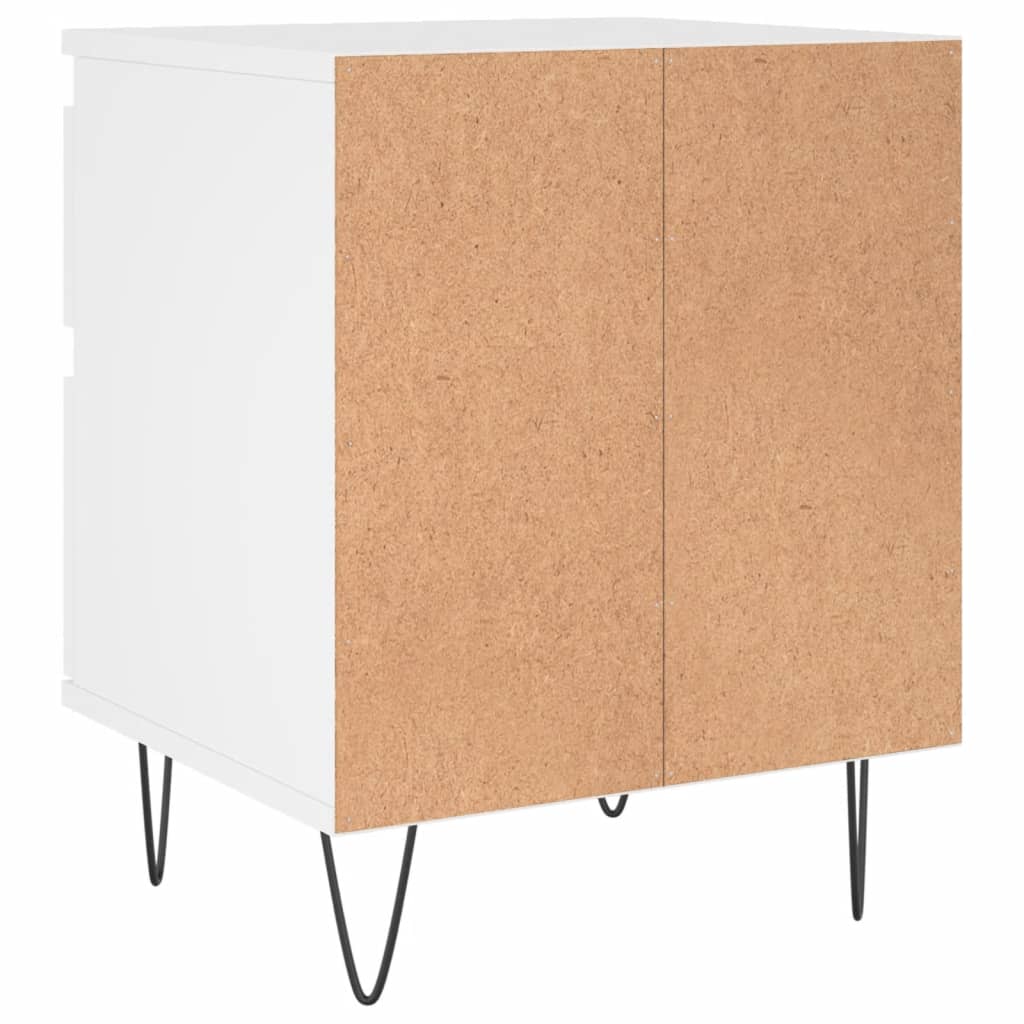 vidaXL Nachttisch Weiß 40x35x50 cm Holzwerkstoff