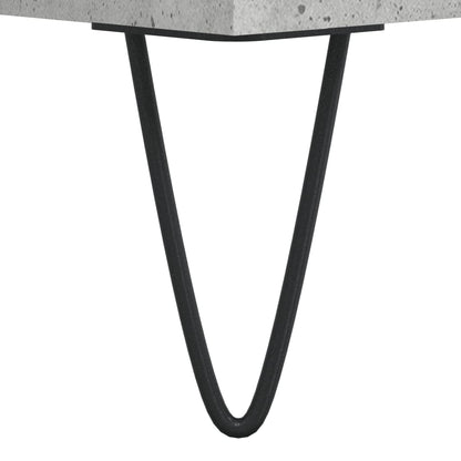 vidaXL Table de chevet gris béton 40x35x50 cm Bois d'ingénierie