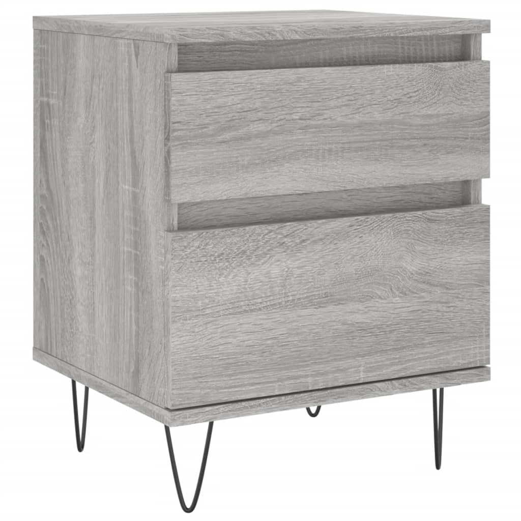 vidaXL Nachttisch Grau Sonoma 40x35x50 cm Holzwerkstoff