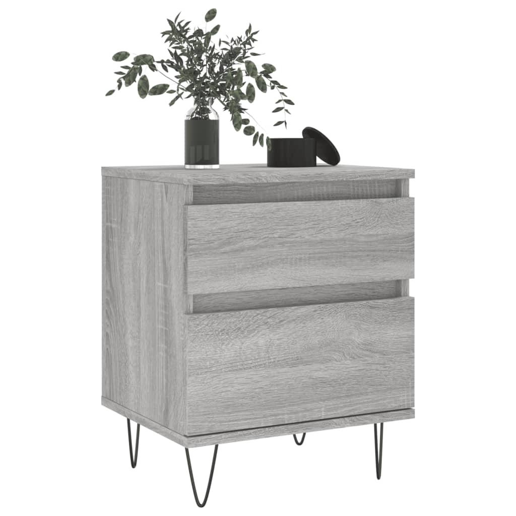 vidaXL Nachttisch Grau Sonoma 40x35x50 cm Holzwerkstoff