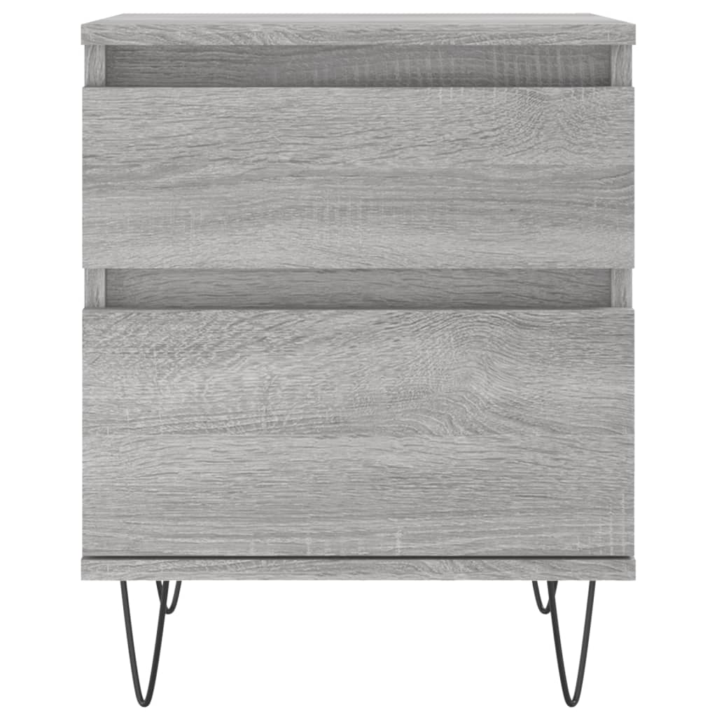 vidaXL Nachttisch Grau Sonoma 40x35x50 cm Holzwerkstoff