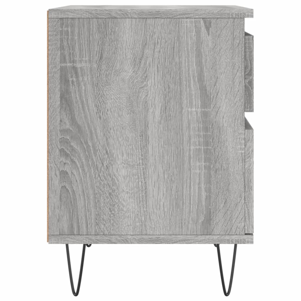 vidaXL Nachttisch Grau Sonoma 40x35x50 cm Holzwerkstoff