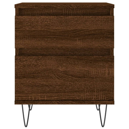 vidaXL Nachttische 2 Stk. Braun Eichen-Optik 40x35x50 cm Holzwerkstoff