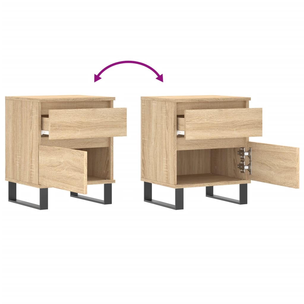 vidaXL Nachttisch Sonoma-Eiche 40x35x50 cm Holzwerkstoff
