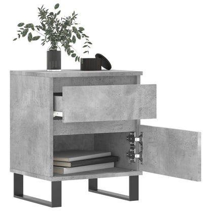 vidaXL Nachttisch Betongrau 40x35x50 cm Holzwerkstoff