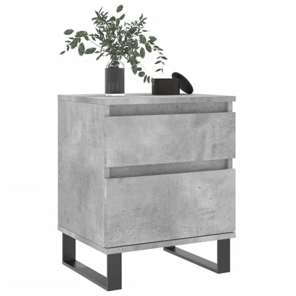 vidaXL Nachttisch Betongrau 40x35x50 cm Holzwerkstoff