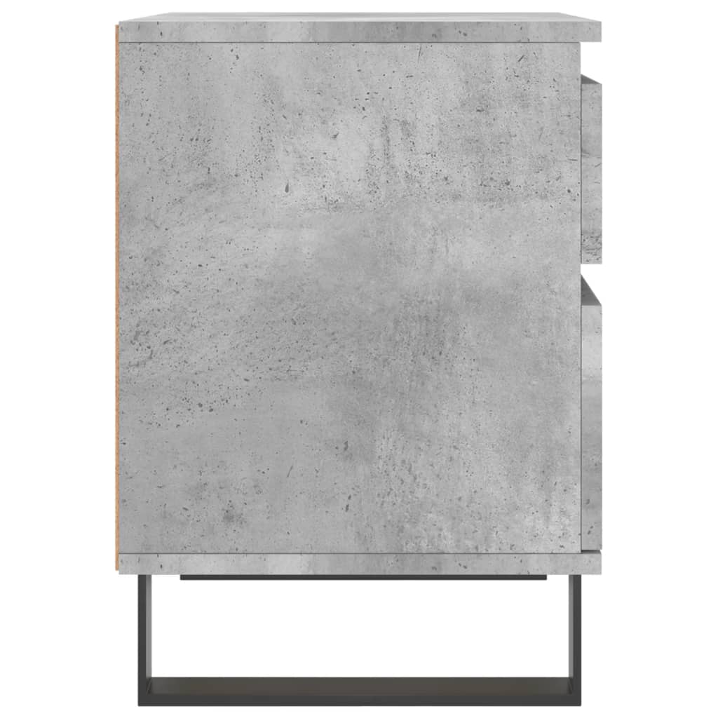vidaXL Nachttisch Betongrau 40x35x50 cm Holzwerkstoff