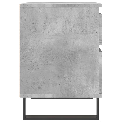 vidaXL Tables de chevet 2 pcs Gris béton 40x35x50 cm Bois d'ingénierie
