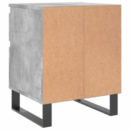 vidaXL Tables de chevet 2 pcs Gris béton 40x35x50 cm Bois d'ingénierie