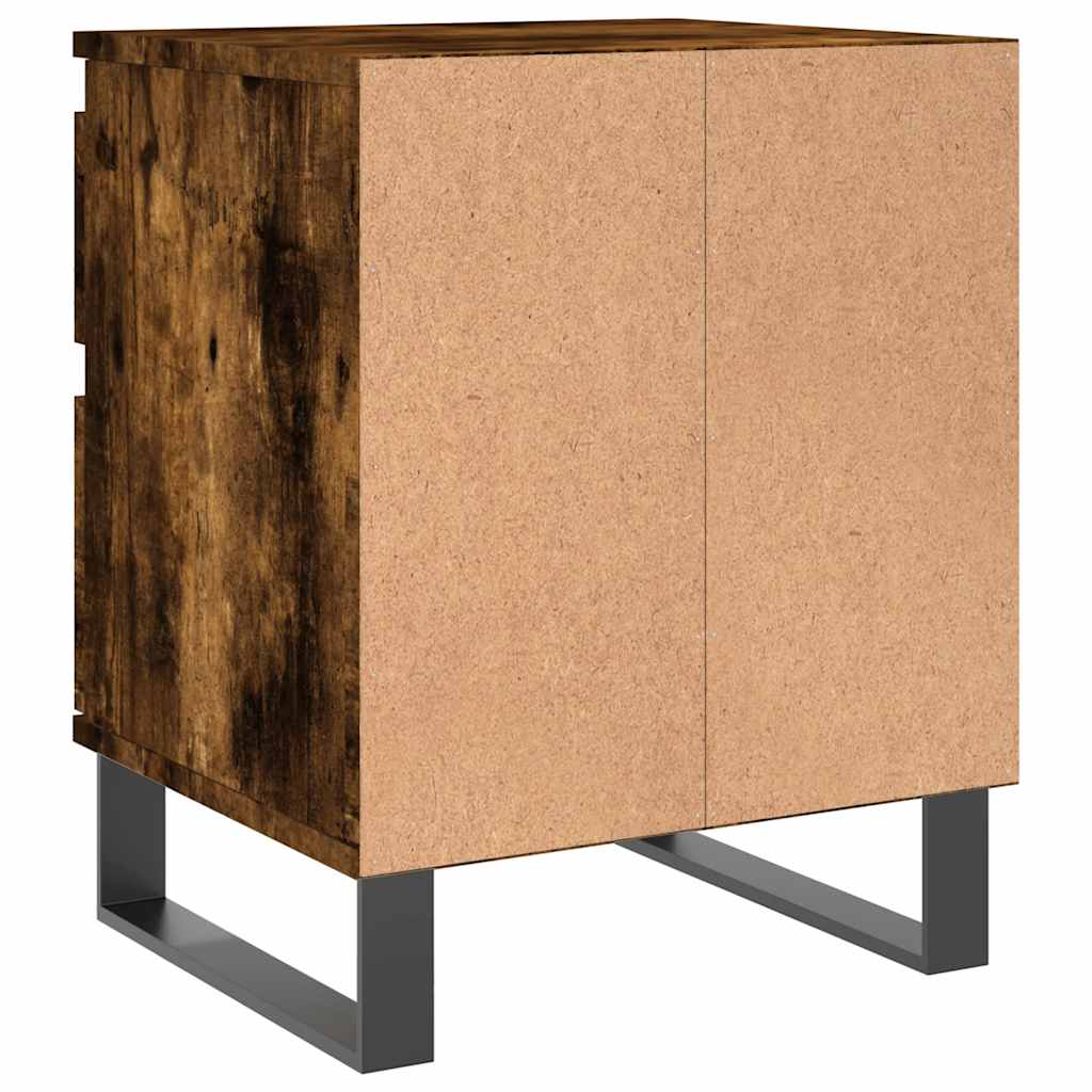 vidaXL Nachttisch Räuchereiche 40x35x50 cm Holzwerkstoff