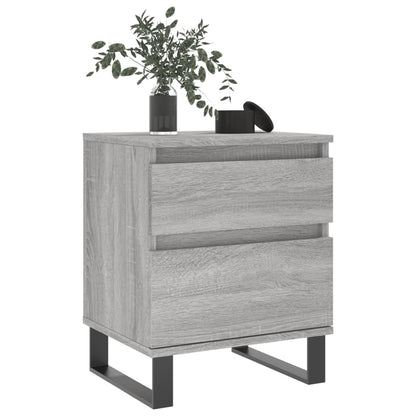 vidaXL Nachttisch Grau Sonoma 40x35x50 cm Holzwerkstoff