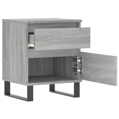 vidaXL Nachttisch Grau Sonoma 40x35x50 cm Holzwerkstoff