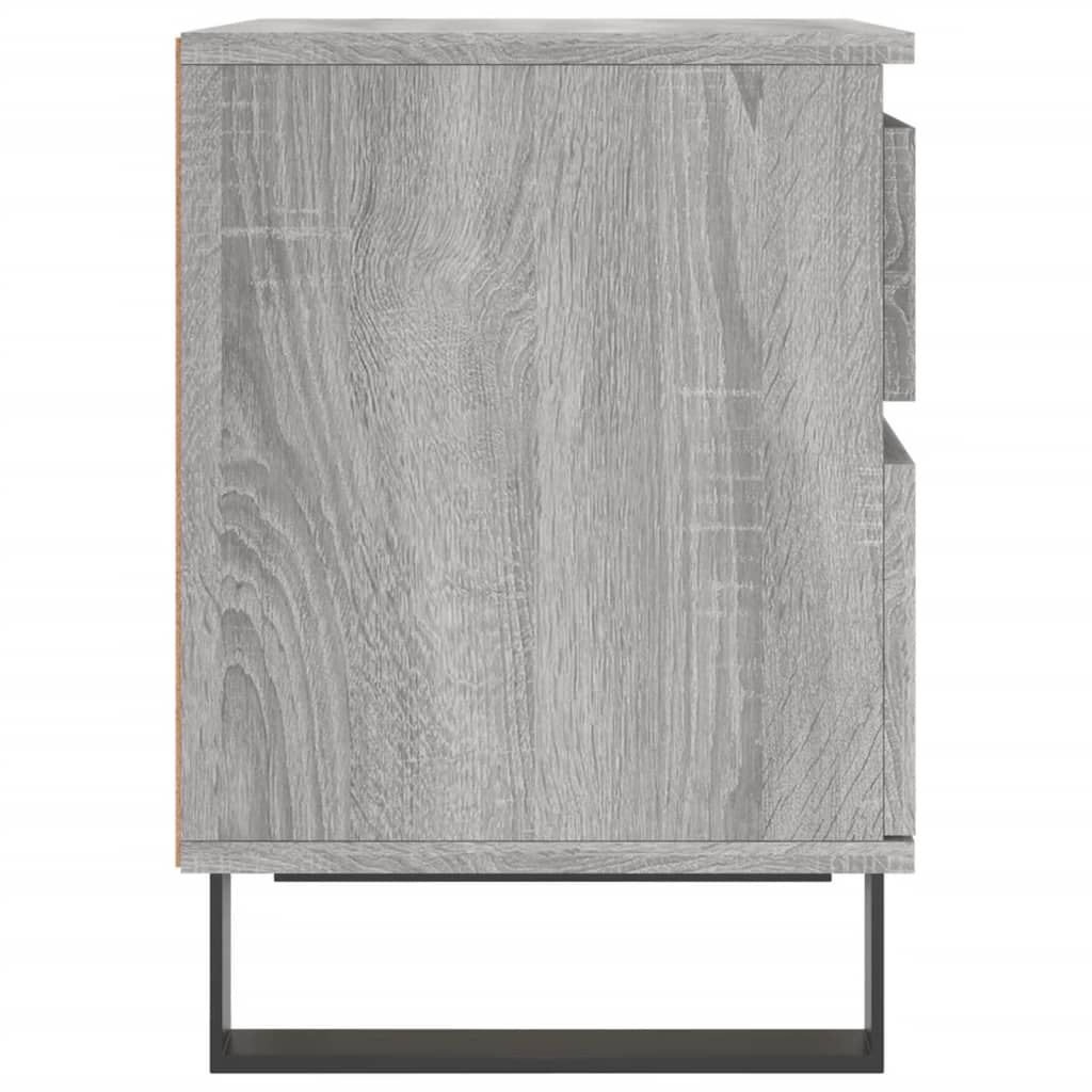 vidaXL Nachttisch Grau Sonoma 40x35x50 cm Holzwerkstoff