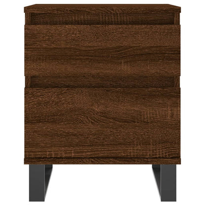 vidaXL Nachttische 2 Stk. Braun Eichen-Optik 40x35x50 cm Holzwerkstoff