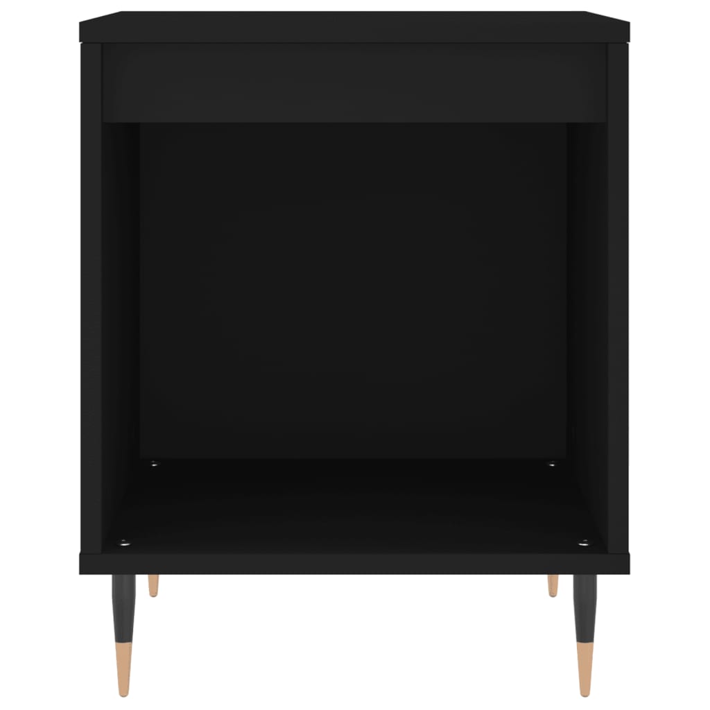 vidaXL Nachttisch Schwarz 40x35x50 cm Holzwerkstoff
