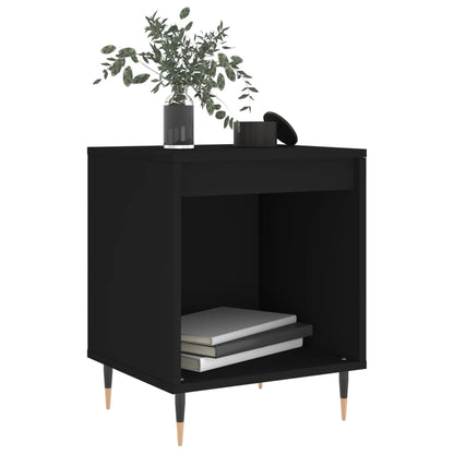 vidaXL Tables de chevet 2 pcs Noir 40x35x50 cm Bois d'ingénierie