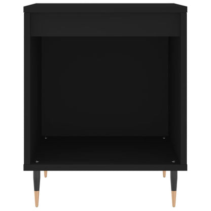 vidaXL Tables de chevet 2 pcs Noir 40x35x50 cm Bois d'ingénierie