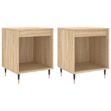 vidaXL Nachttische 2 Stk. Sonoma-Eiche 40x35x50 cm Holzwerkstoff