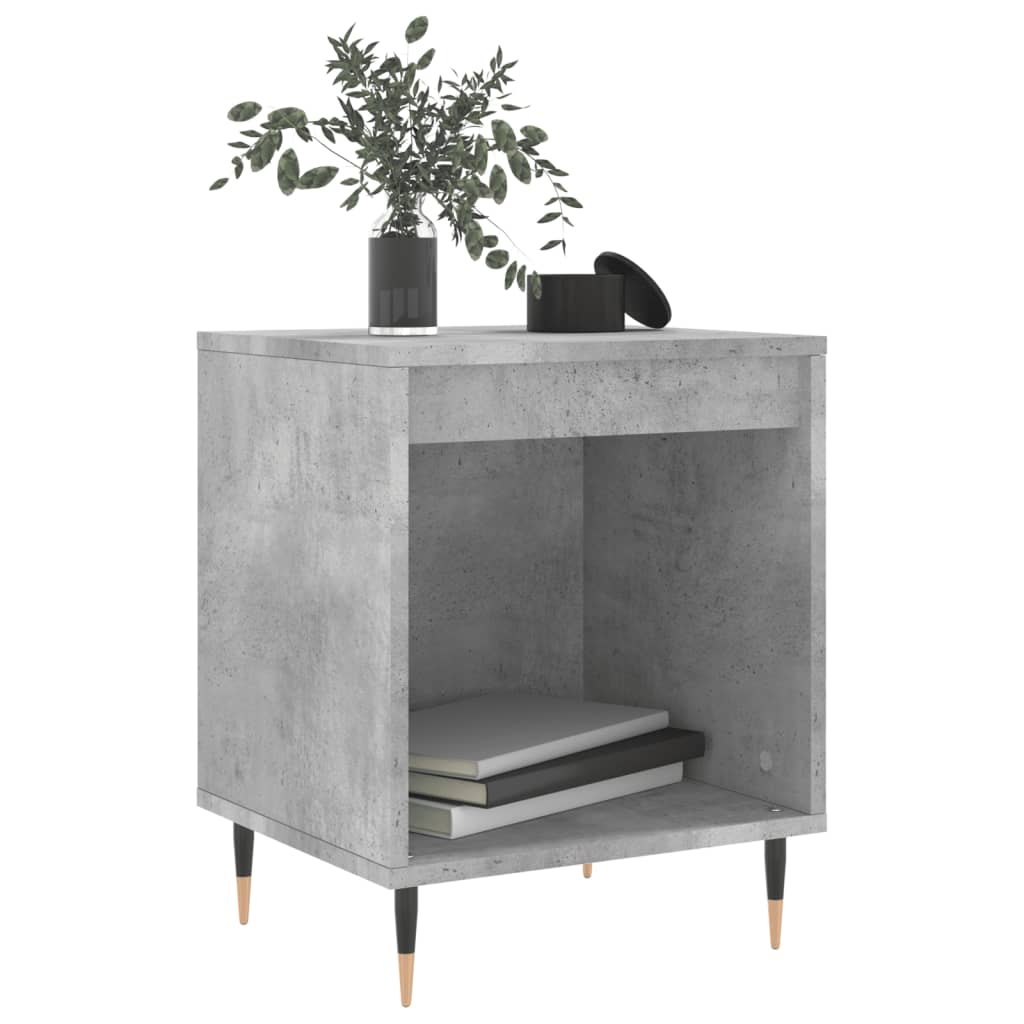 vidaXL Tables de chevet 2 pcs Gris béton 40x35x50 cm Bois d'ingénierie