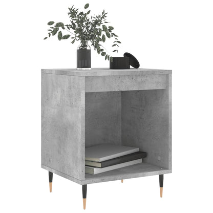 vidaXL Tables de chevet 2 pcs Gris béton 40x35x50 cm Bois d'ingénierie