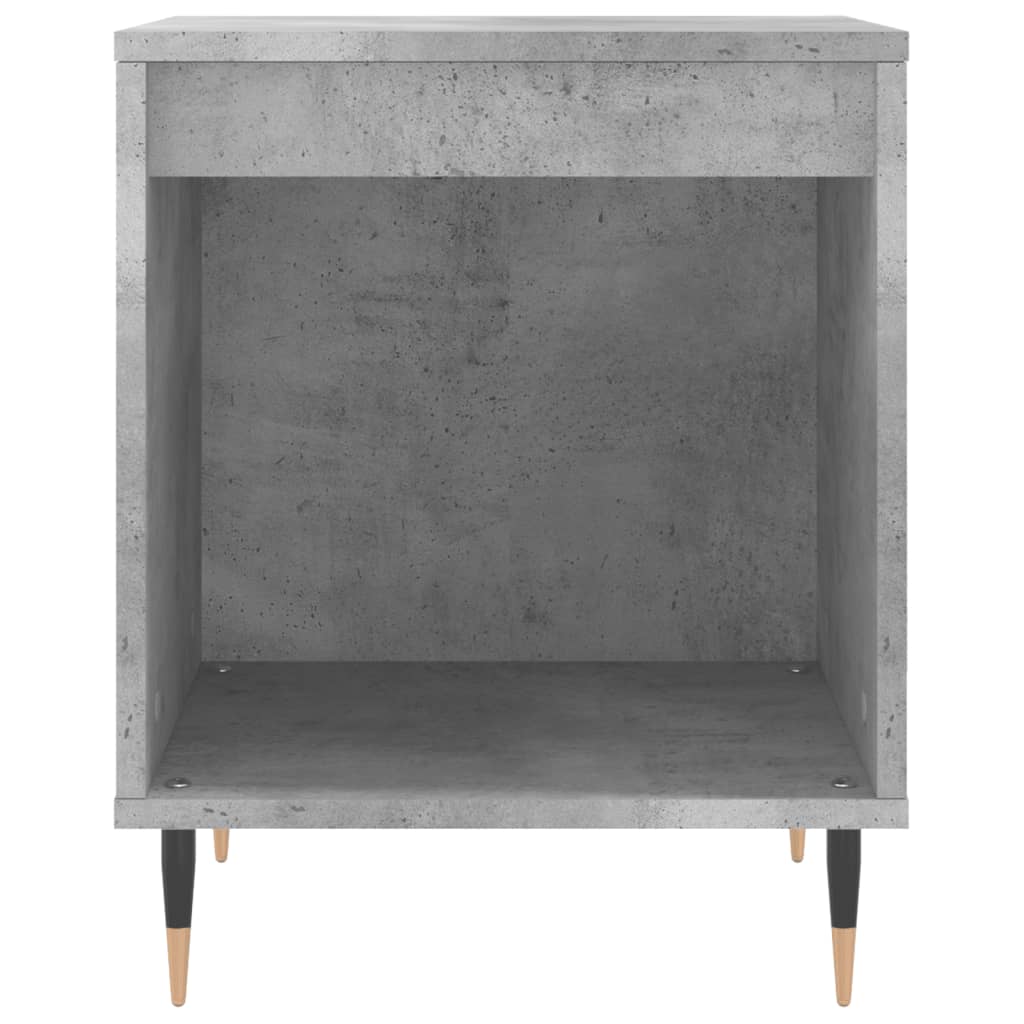 vidaXL Tables de chevet 2 pcs Gris béton 40x35x50 cm Bois d'ingénierie