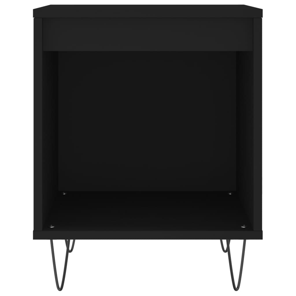 vidaXL Nachttisch Schwarz 40x35x50 cm Holzwerkstoff