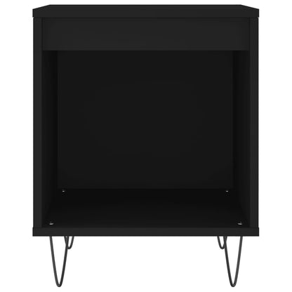 Nachttische 2 Stk. Schwarz 40x35x50 cm Holzwerkstoff