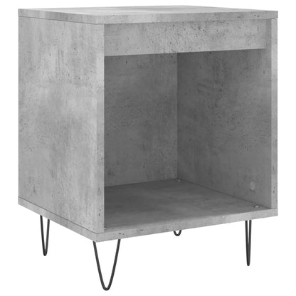 vidaXL Tables de chevet 2 pcs Gris béton 40x35x50 cm Bois d'ingénierie