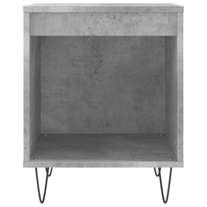 vidaXL Tables de chevet 2 pcs Gris béton 40x35x50 cm Bois d'ingénierie