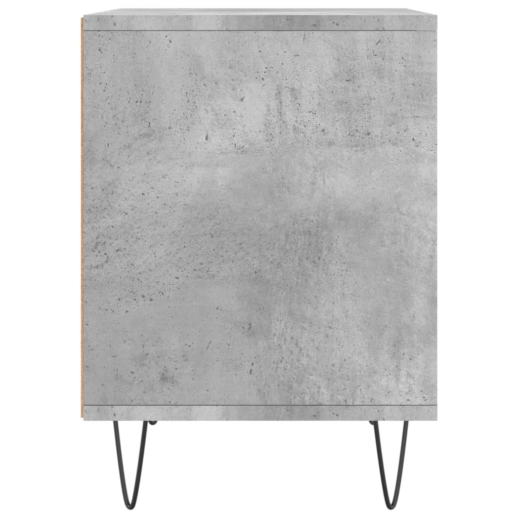 vidaXL Tables de chevet 2 pcs Gris béton 40x35x50 cm Bois d'ingénierie
