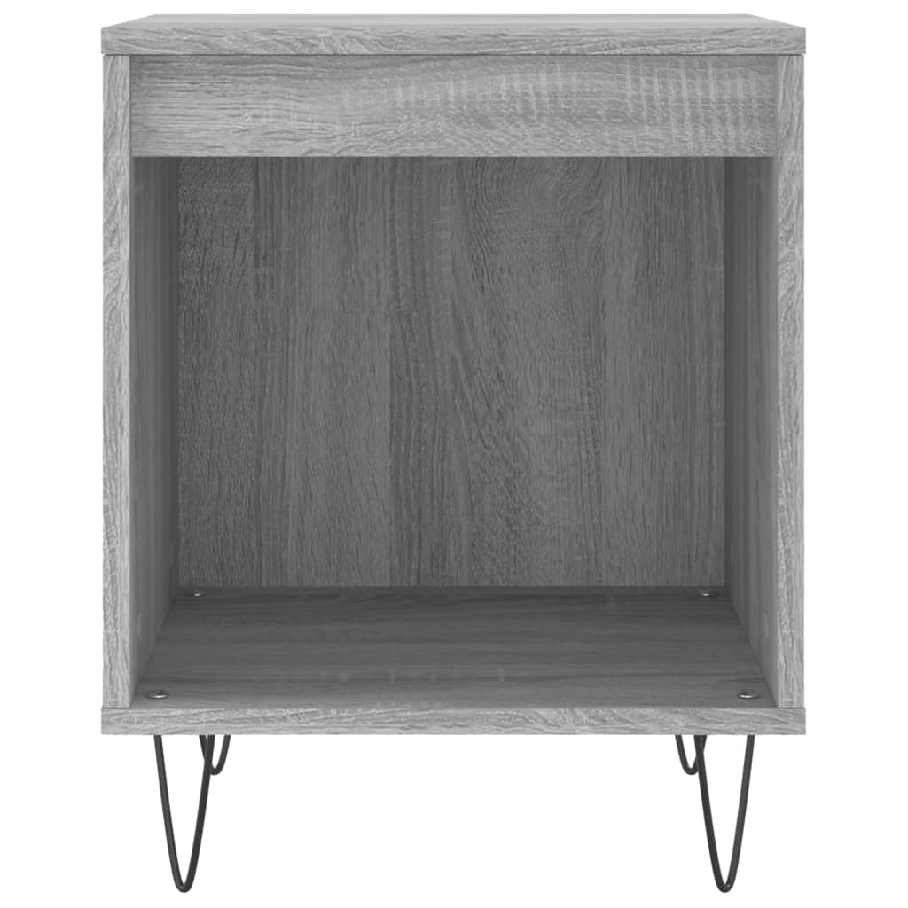 vidaXL Nachttische 2 Stk. Grau Sonoma 40x35x50 cm Holzwerkstoff