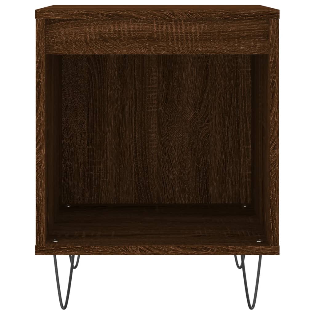 vidaXL Table de chevet aspect chêne marron 40x35x50 cm Bois d'ingénierie