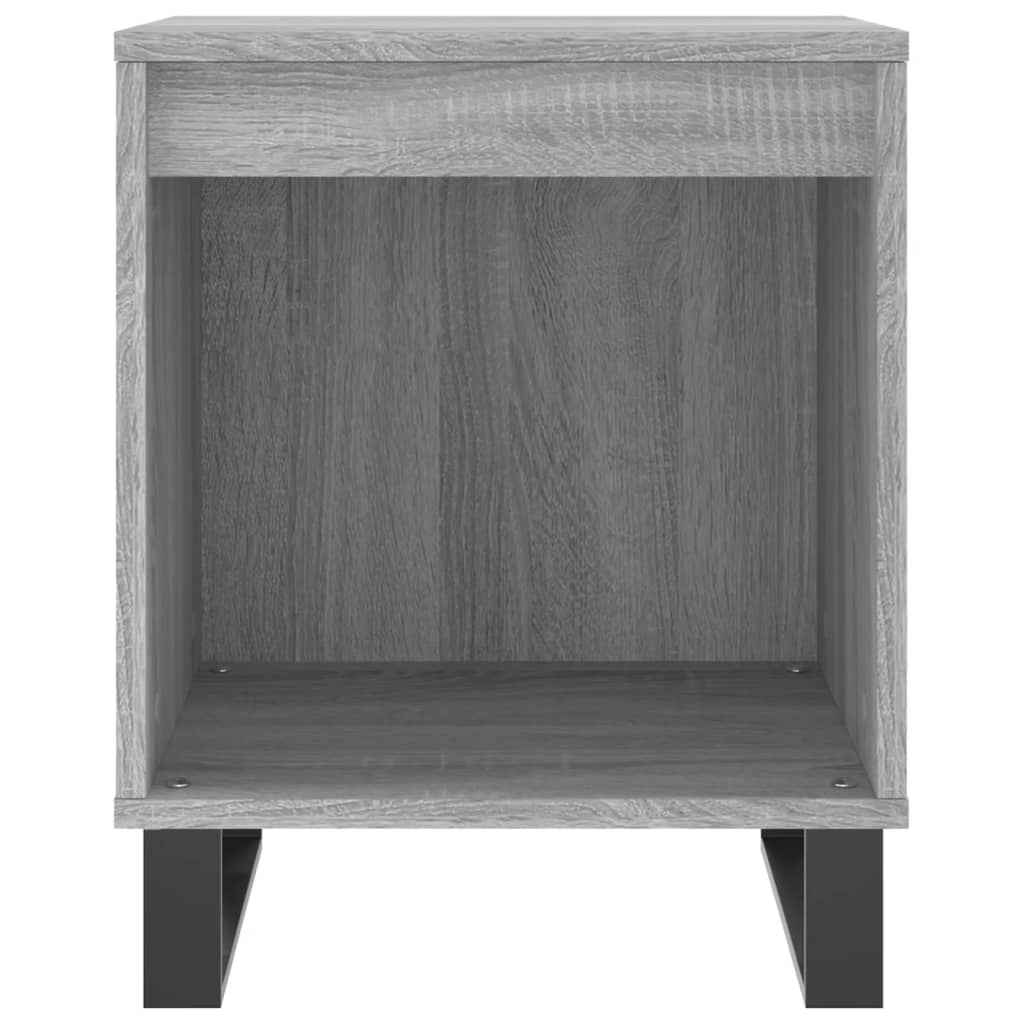 vidaXL Nachttische 2 Stk. Grau Sonoma 40x35x50 cm Holzwerkstoff