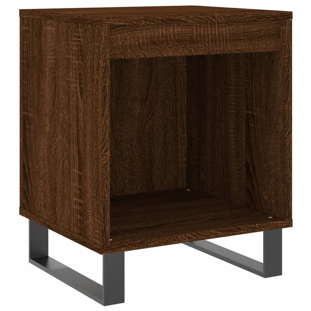 vidaXL Nachttische 2 Stk. Braun Eichen-Optik 40x35x50 cm Holzwerkstoff