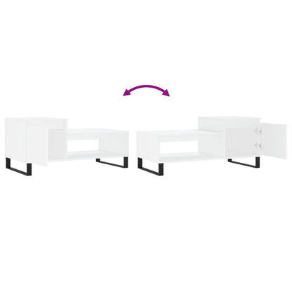 vidaXL Couchtisch Weiß 100x50x45 cm Holzwerkstoff