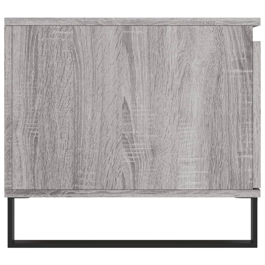 vidaXL Table basse grise Sonoma 100x50x45 cm en bois d'ingénierie