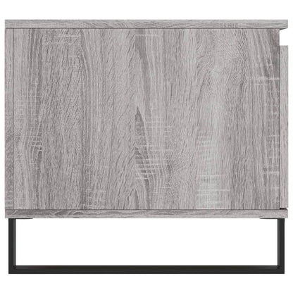vidaXL Table basse grise Sonoma 100x50x45 cm en bois d'ingénierie