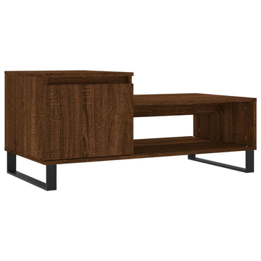 vidaXL Table basse marron aspect chêne 100x50x45 cm Bois d'ingénierie