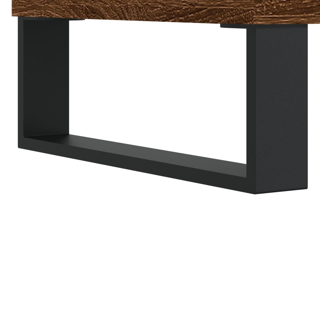 vidaXL Table basse marron aspect chêne 100x50x45 cm Bois d'ingénierie