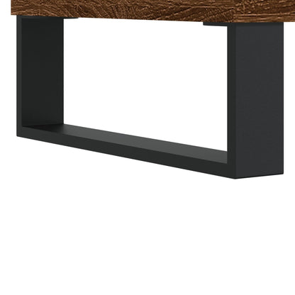 vidaXL Table basse marron aspect chêne 100x50x45 cm Bois d'ingénierie