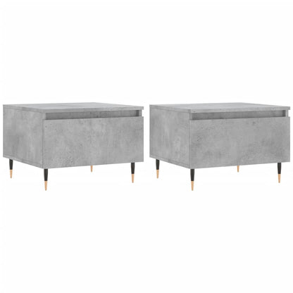 vidaXL Couchtische 2 Stk. Betongrau 50x46x35 cm Holzwerkstoff